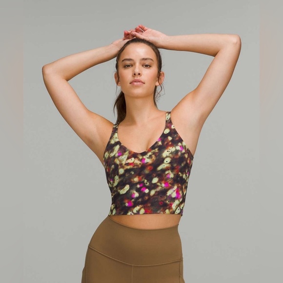 lululemon athletica Tops - LULULEMON Align Cropped Tank in Soft Focus Splatter Green Multi (US 4)